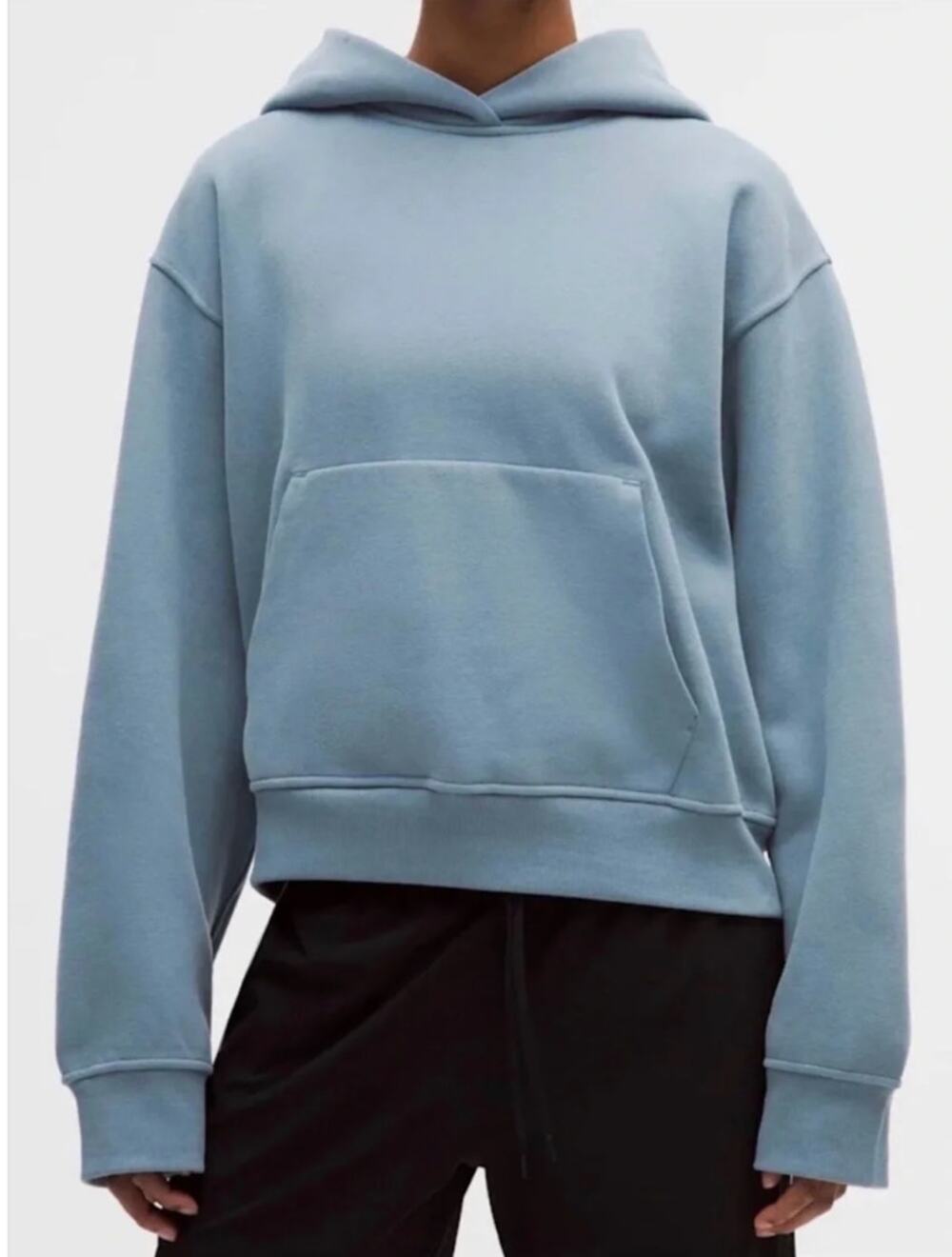 Lululemon Athletica Steady State Oversized Pullover Hoodie Steel Blue Small